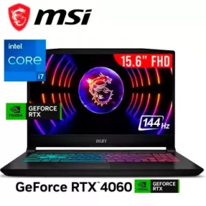 MSI KATANA 15 B13VFK-817US	CORE I7-13620H	16GB DDR5 	NVME 1TB	RTX4060 8GB	15.6" FHD IPS 144HZ	ENGLISH BACKLIT	WIN11 HOME	1YR	 WTY