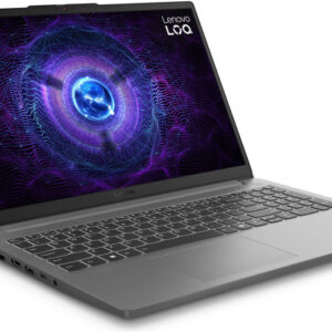 LENOVO LOQ-83LK003TPS (LUNA GREY), CORE I7-12650HX, 16GB DDR5 SLOT, NVME 512GB, NVIDIA® GeForce RTX™ 4050 6GB GDDR6, Boost Clock 2145MHz, TGP 65W, 194 AI TOPS, 15.6"" FHD (1920x1080) IPS 300nits Anti-glare, 100% sRGB, 144Hz",